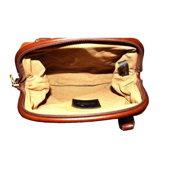 Liz Claiborne Brown Leather Purse Pocketbook Shoulder Strap and Handles Vintage - Picture 5 of 16
